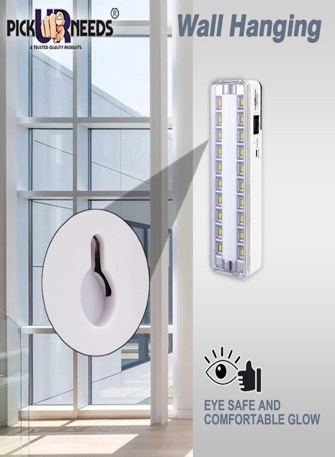 Pick Ur Needs Rechargeable Home Emergency Tube +10 SMD LED Floor Lantern Lamp Light (White) - Image 2